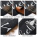 Timerala Grey Hello Print Door Mat, Minimalist Welcome Mat with Durable Anti-Slip Backing